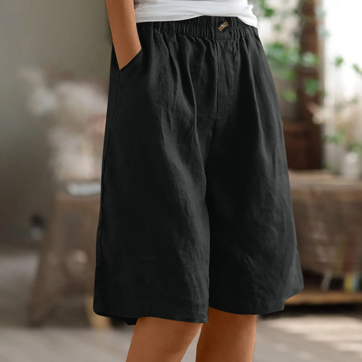 Marianne | Vide Legg Casual Shorts med Lommer
