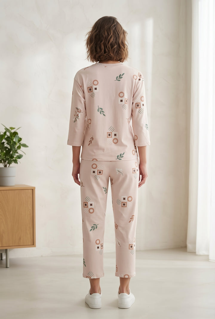 Astrid | Kvinners Hvite Korte Ermer Bredbein Jumpsuit Crew Neck