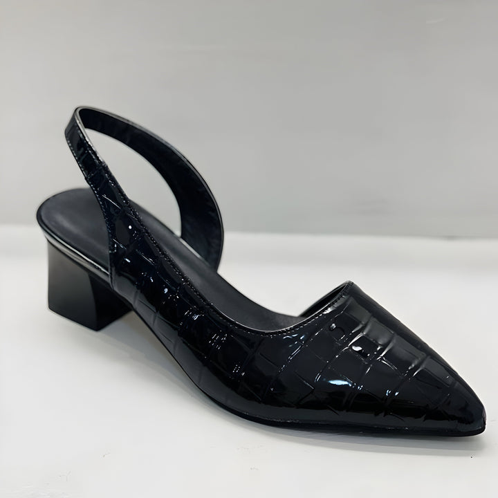 Ulla | Kvinne Spiss Tå Slingback Lave Hæl Pumper