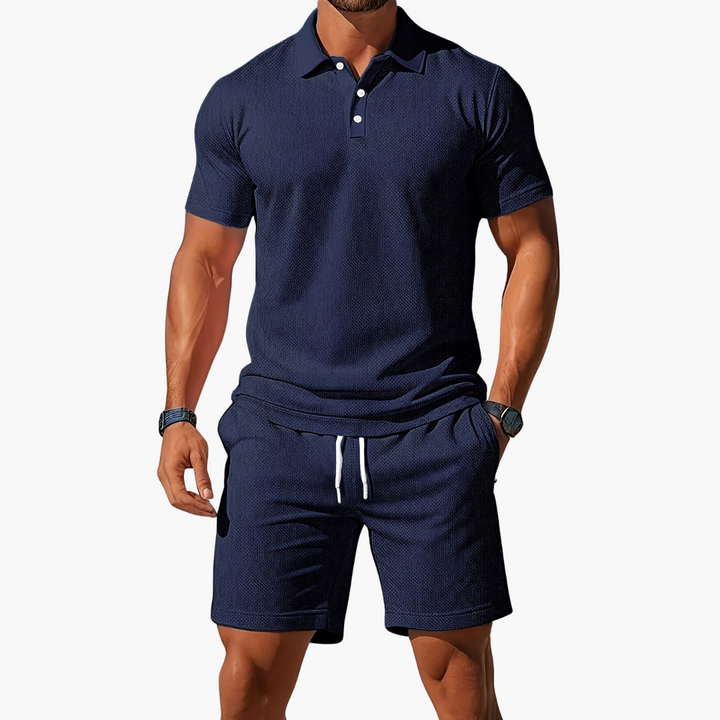 Anton | Herre Polo og Shorts Casual Set