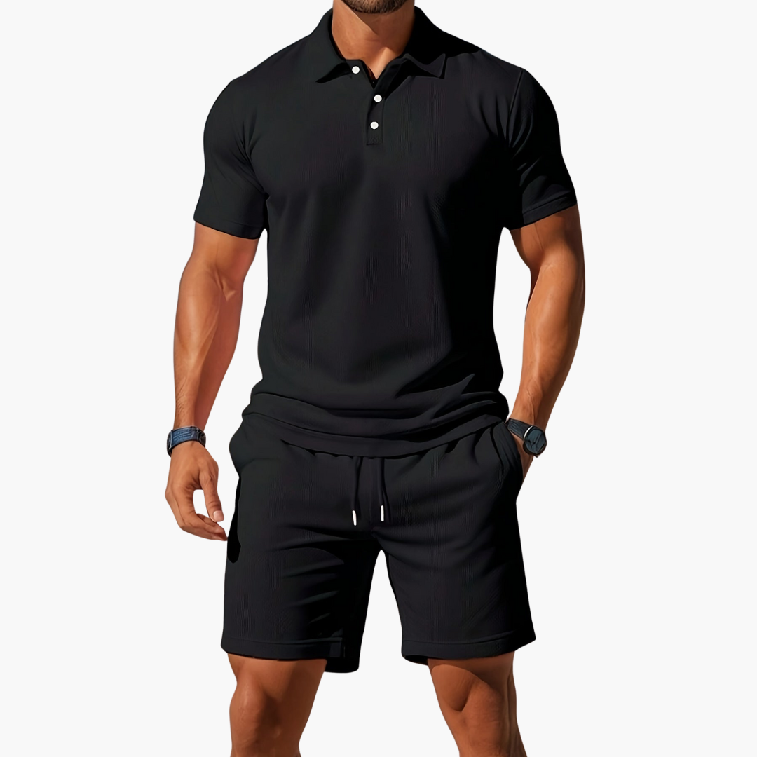 Anton | Herre Polo og Shorts Casual Set